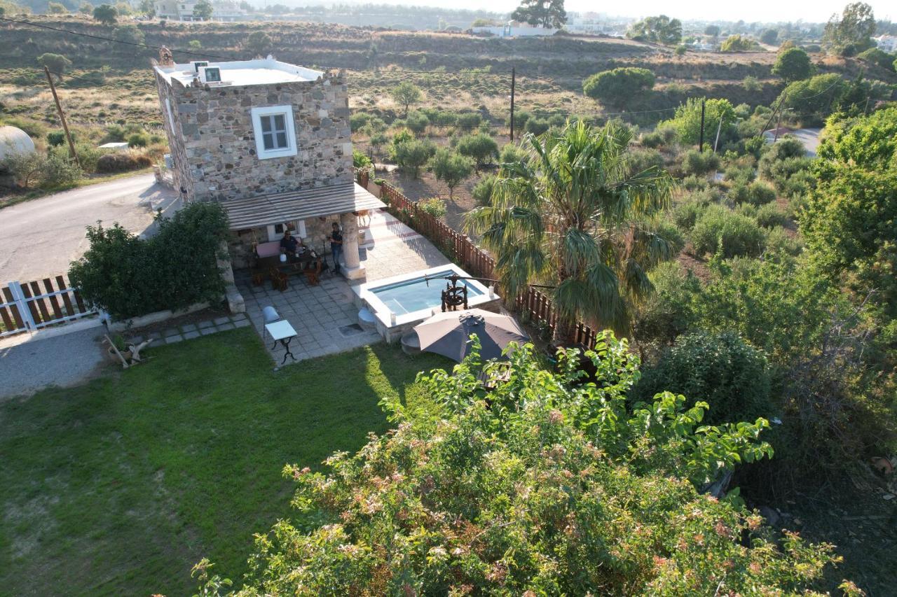 Traditional Kos Villa With Swimming Pool, Lawn Yard And Bbq Экстерьер фото